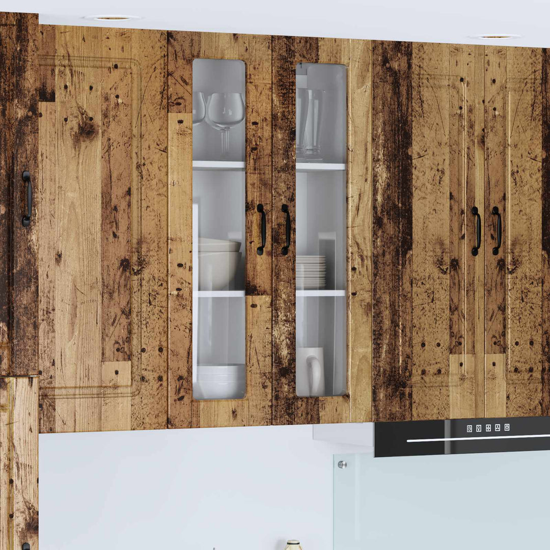 Væglågskab PORTO Gammelt træ 60 x 31 x 100 cm Konstrueret træ