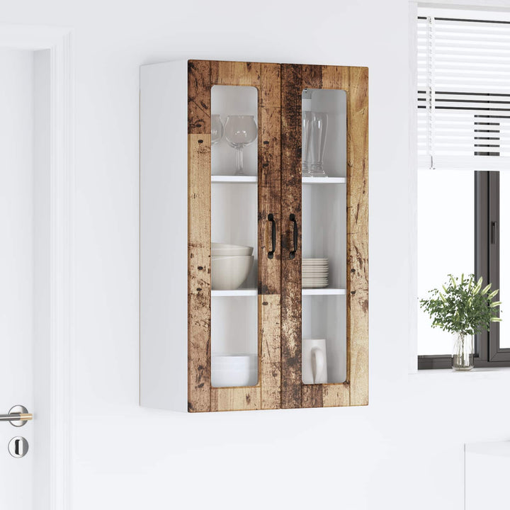 Væglågskab PORTO Gammelt træ 60 x 31 x 100 cm Konstrueret træ