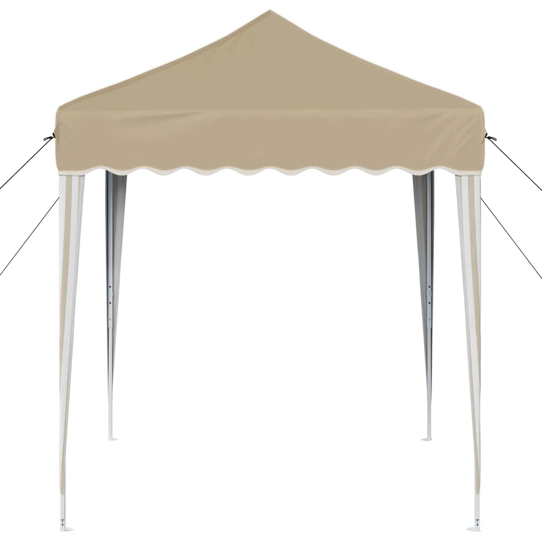 Pop-up Festtelt 195 x 195 x 245 cm Cremefarvet Oxford stof