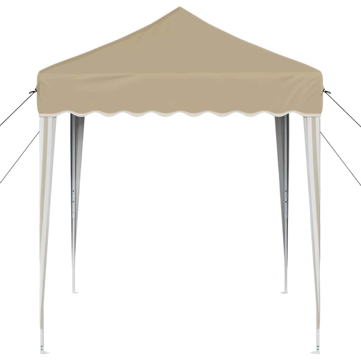 Pop-up Festtelt 195 x 195 x 245 cm Cremefarvet Oxford stof