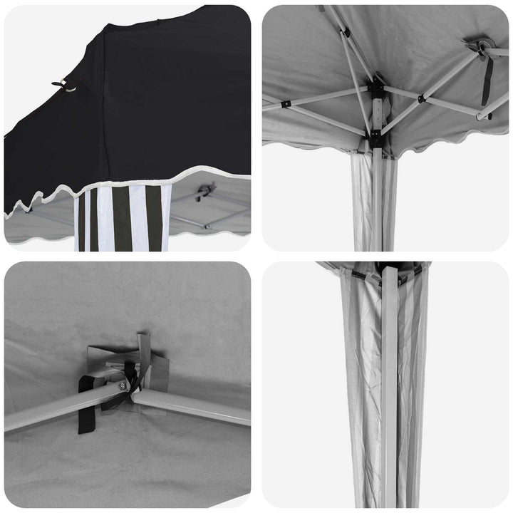 Pop-up Festtelt 195 x 195 x 245 cm Antracit Oxford stof