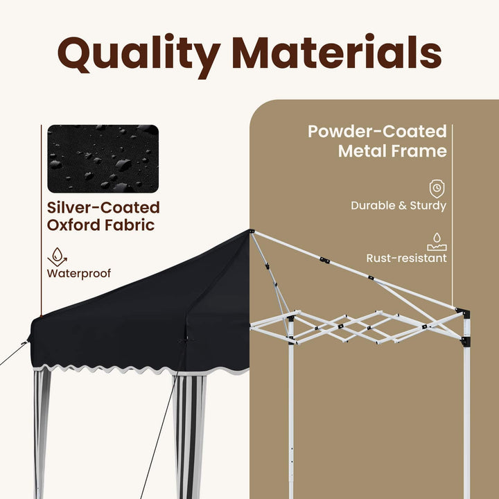 Pop-up Festtelt 195 x 195 x 245 cm Antracit Oxford stof
