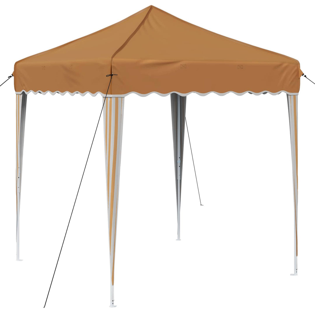 Pop-up Festtelt 195 x 195 x 245 cm Beige Oxford stof