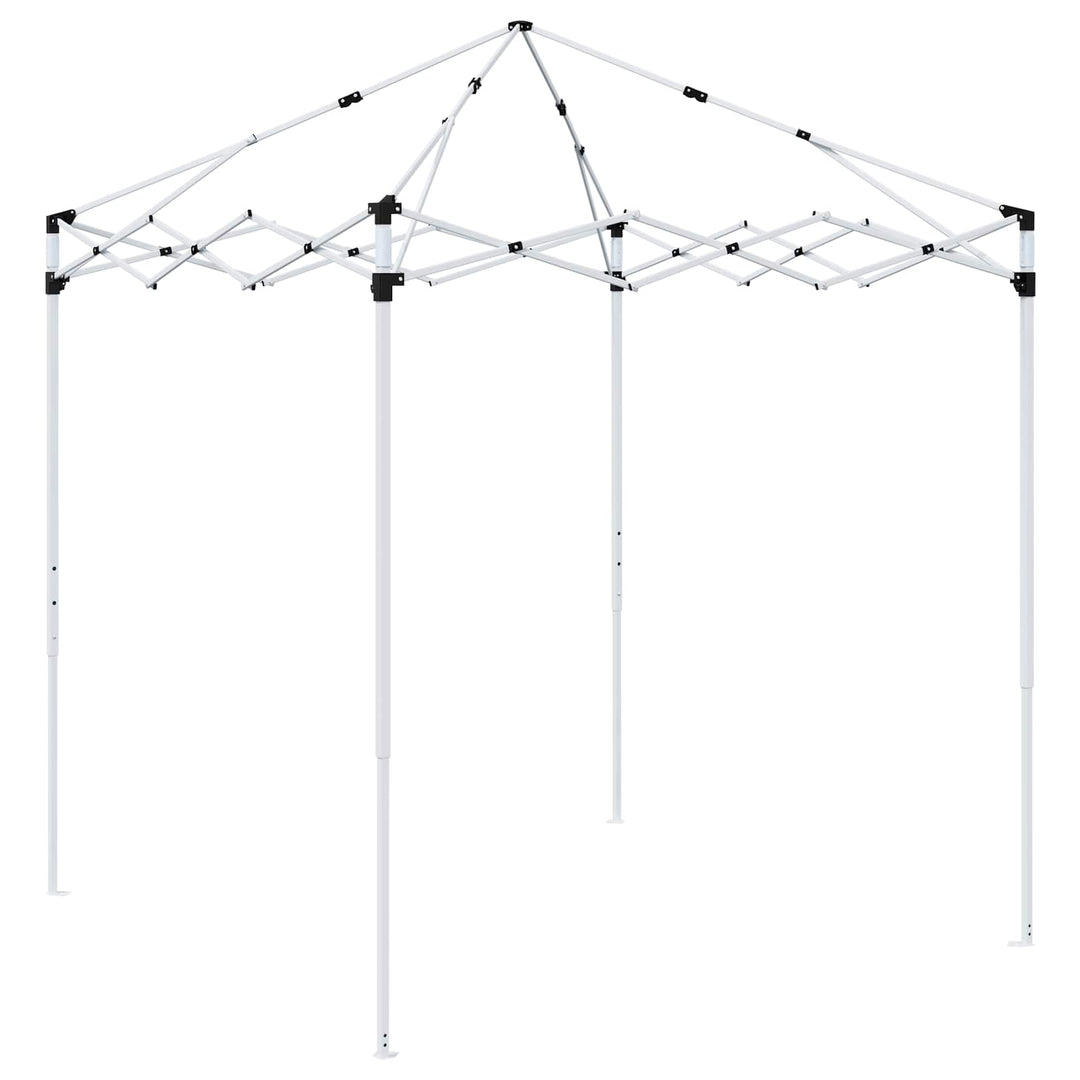 Pop-up Festtelt Gråbrun 195 x 195 x 245 cm Oxford stof