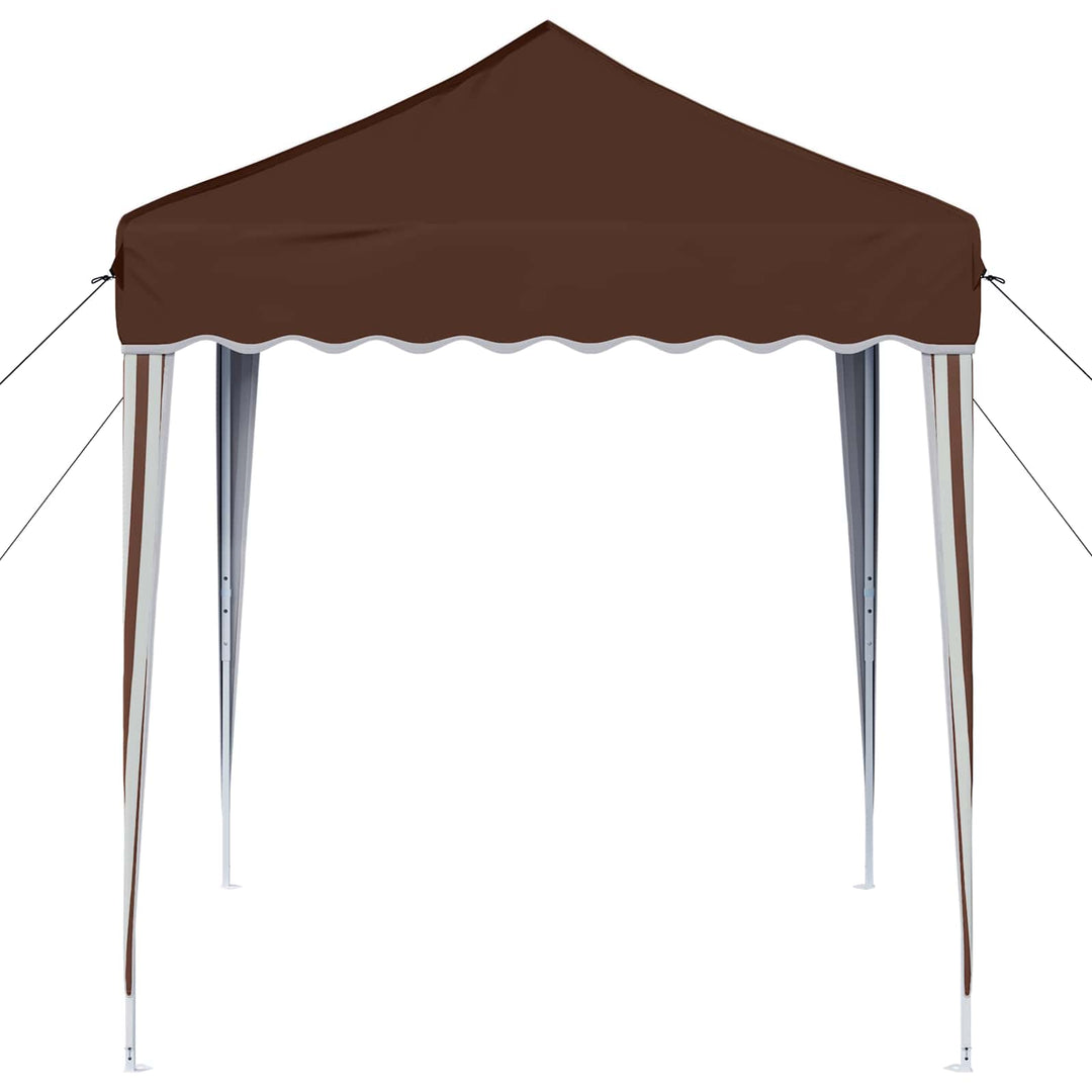 Pop-up Festtelt 195 x 195 x 245 cm Brun Oxford stof