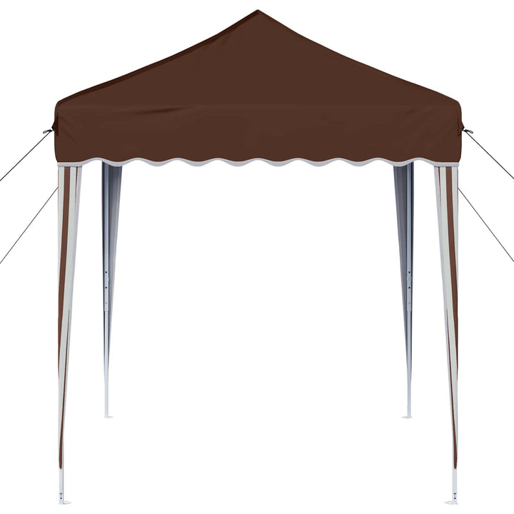 Pop-up Festtelt 195 x 195 x 245 cm Brun Oxford stof