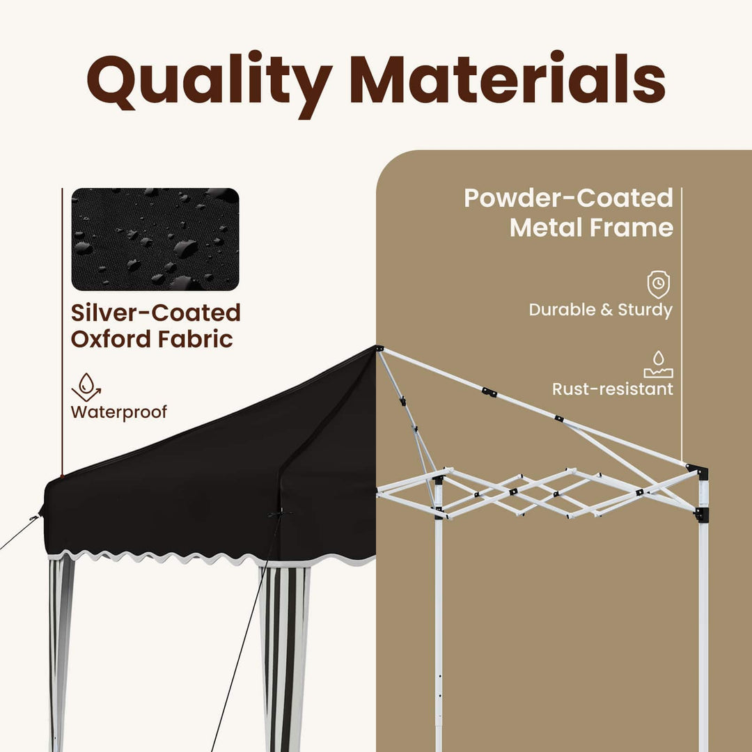 Pop-up Festtelt 195 x 195 x 245 cm Sort Oxford stof