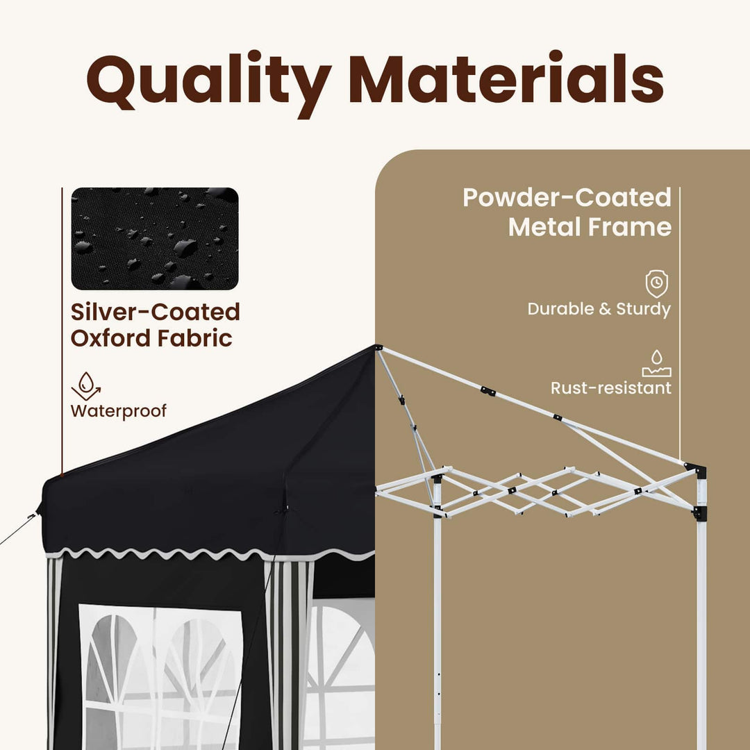Pop-up Festtelt 195 x 195 x 245 cm Antracit Oxford stof