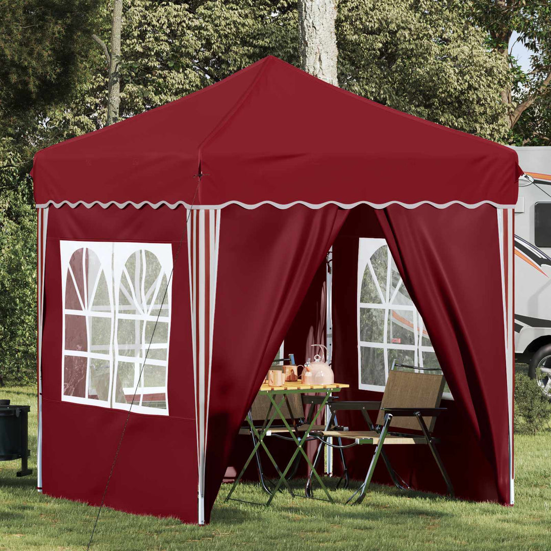 Pop-up Festtelt 195 x 195 x 245 cm Bordeaux Oxford stof