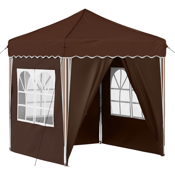 Pop-up Festtelt 195 x 195 x 245 cm Brun Oxford stof