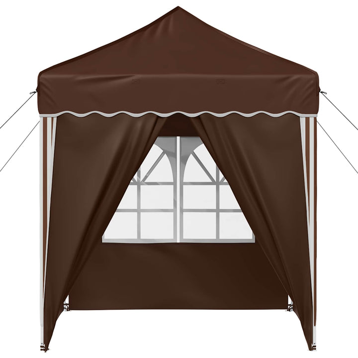 Pop-up Festtelt 195 x 195 x 245 cm Brun Oxford stof