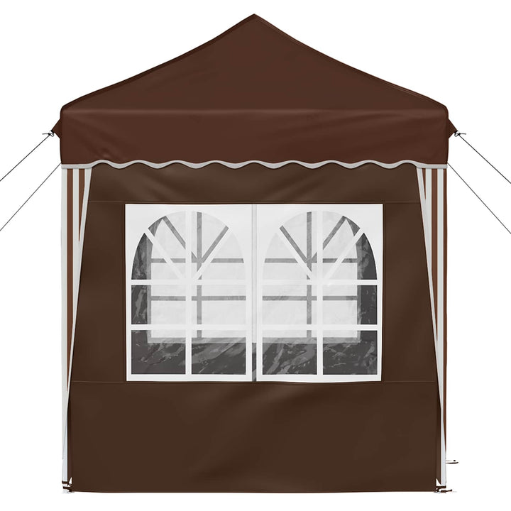 Pop-up Festtelt 195 x 195 x 245 cm Brun Oxford stof