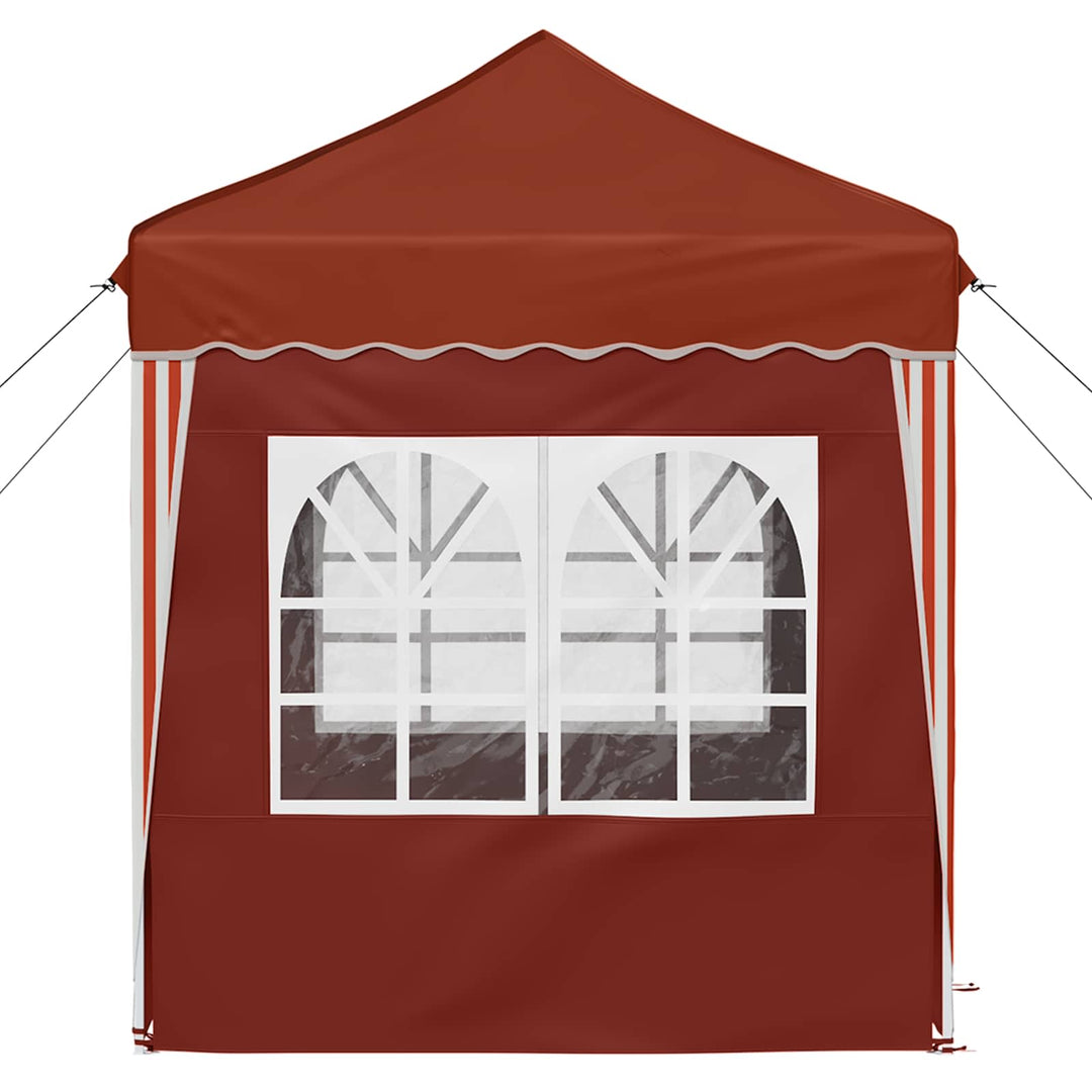 Pop-up Festtelt 195 x 195 x 245 cm Terrakotta Oxford stof