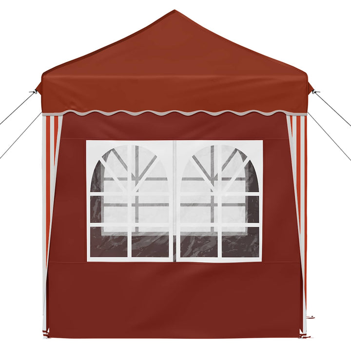 Pop-up Festtelt 195 x 195 x 245 cm Terrakotta Oxford stof