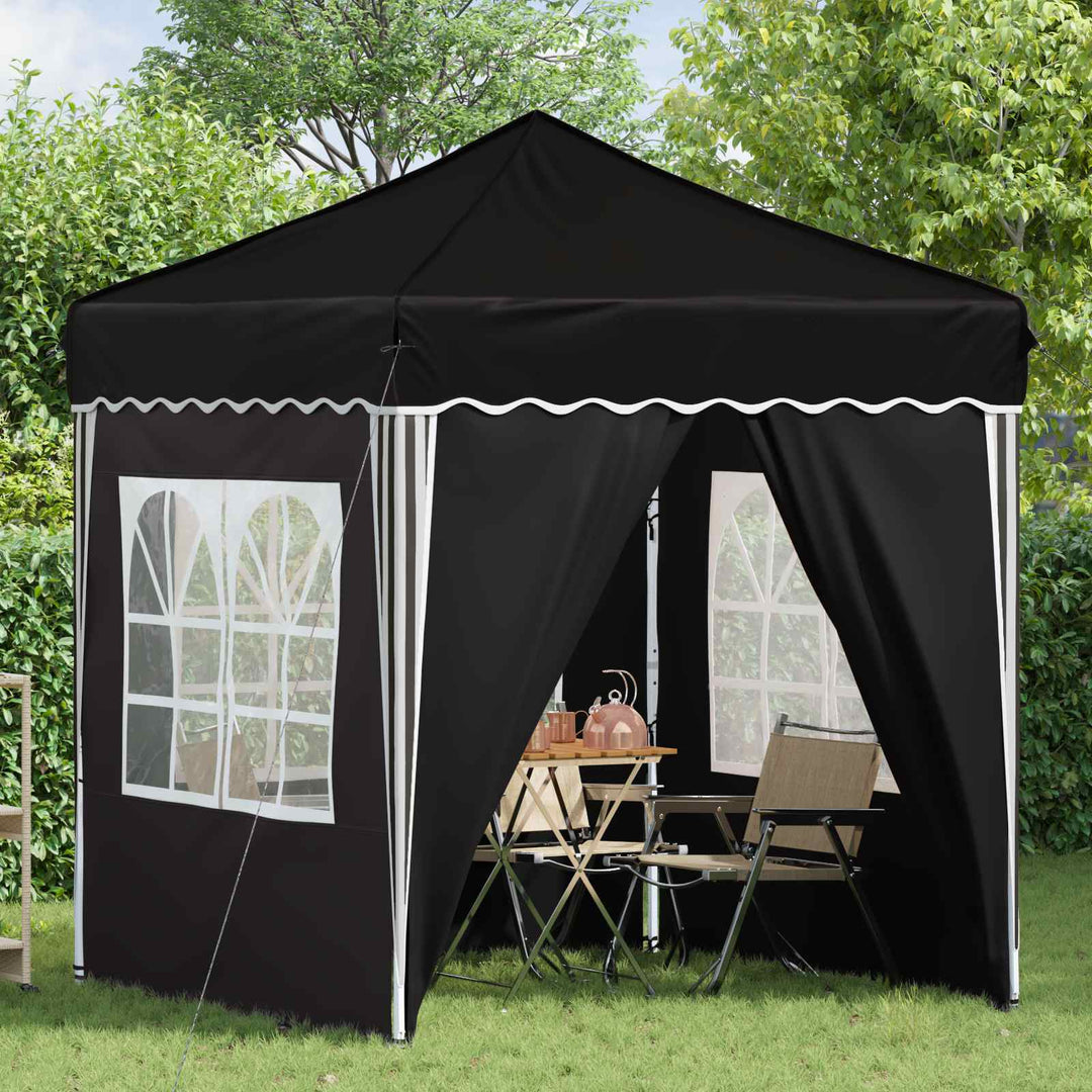 Pop-up Festtelt 195 x 195 x 245 cm Sort Oxford stof