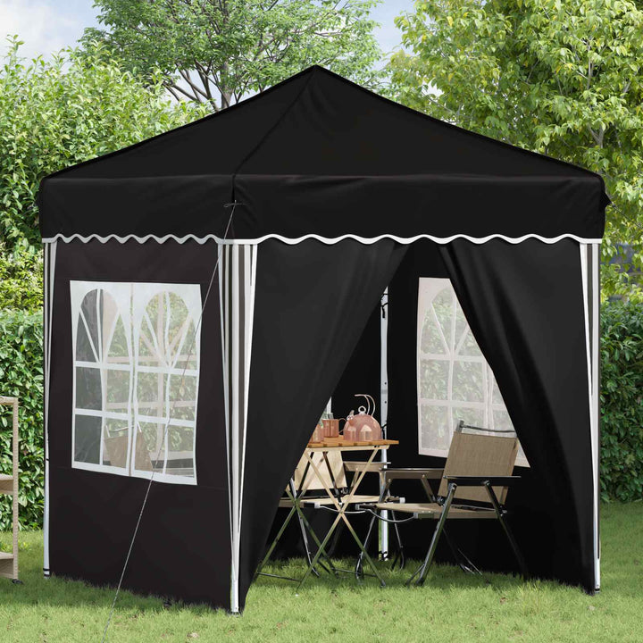 Pop-up Festtelt 195 x 195 x 245 cm Sort Oxford stof