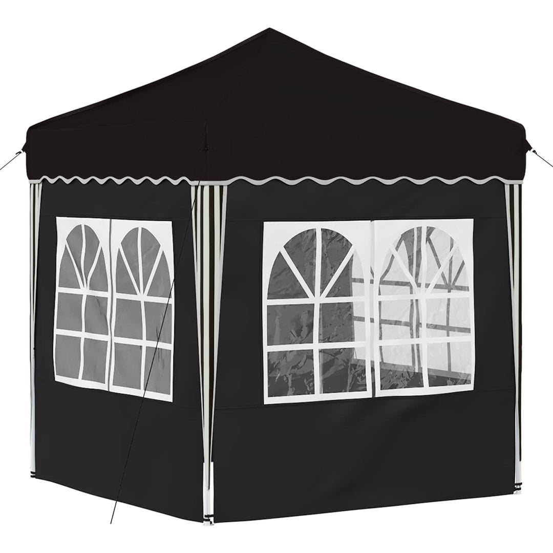 Pop-up Festtelt 195 x 195 x 245 cm Sort Oxford stof