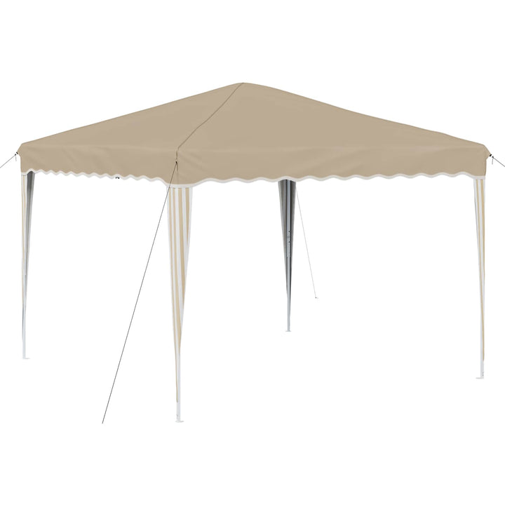 Pop-up Festtelt 288 x 288 x 245 cm Cremefarvet Oxford stof