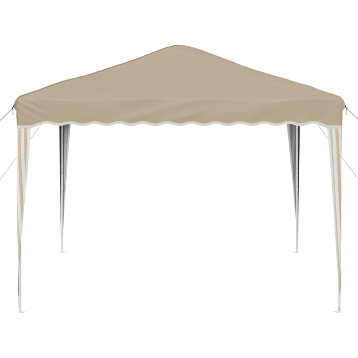 Pop-up Festtelt 288 x 288 x 245 cm Cremefarvet Oxford stof