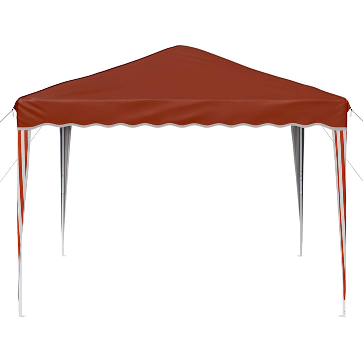 Pop-up Festtelt 288 x 288 x 245 cm Terrakotta Oxford stof