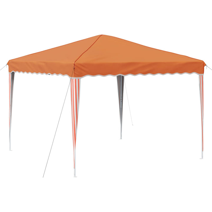 Pop-up Festtelt 288 x 288 x 245 cm Orange Oxford stof