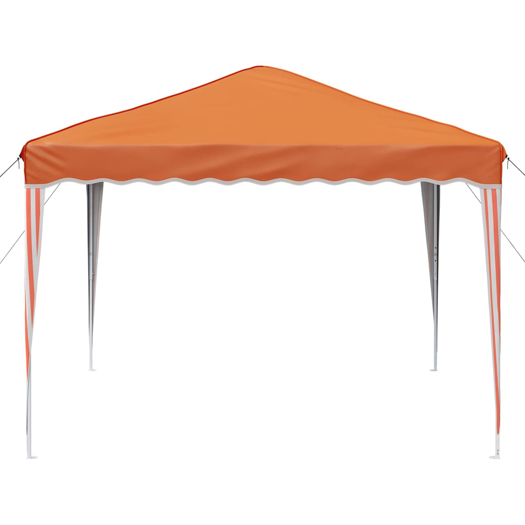 Pop-up Festtelt 288 x 288 x 245 cm Orange Oxford stof