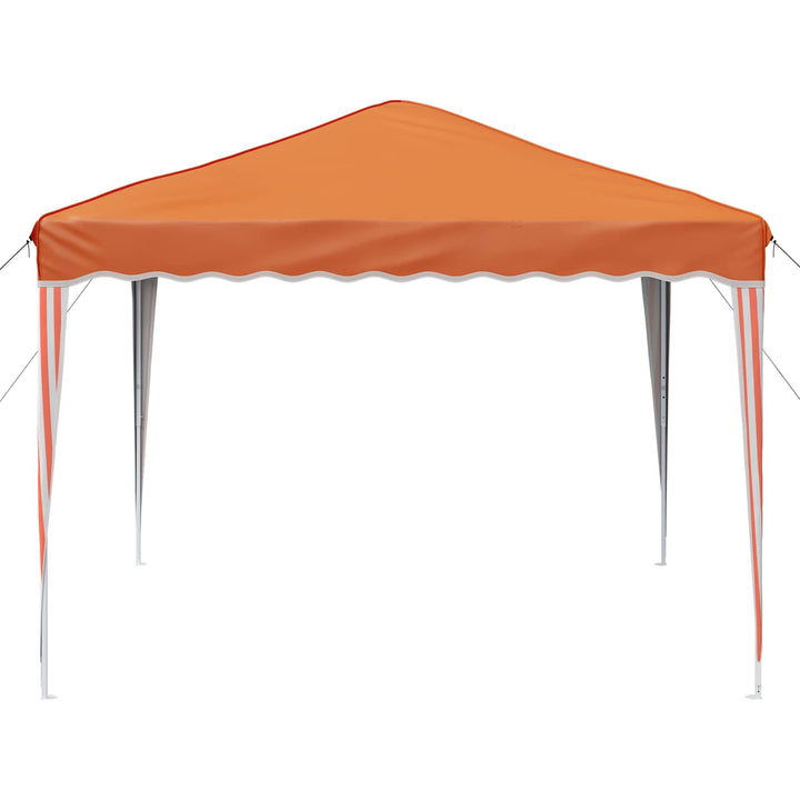 Pop-up Festtelt 288 x 288 x 245 cm Orange Oxford stof
