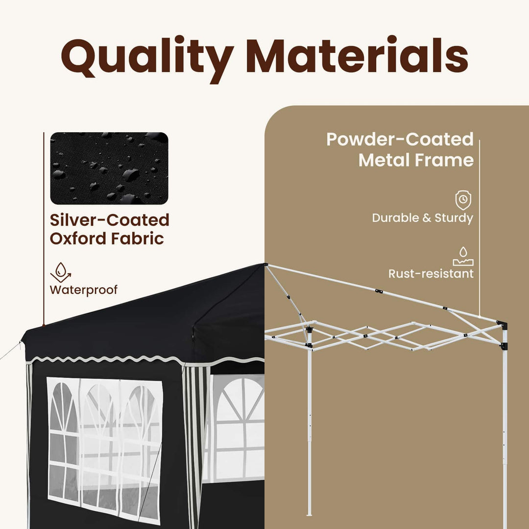 Pop-up Festtelt 288 x 288 x 245 cm Antracit Oxford stof