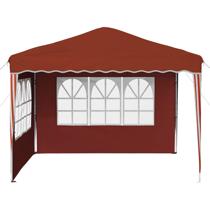 Pop-up Festtelt 288 x 288 x 245 cm Terrakotta Oxford stof