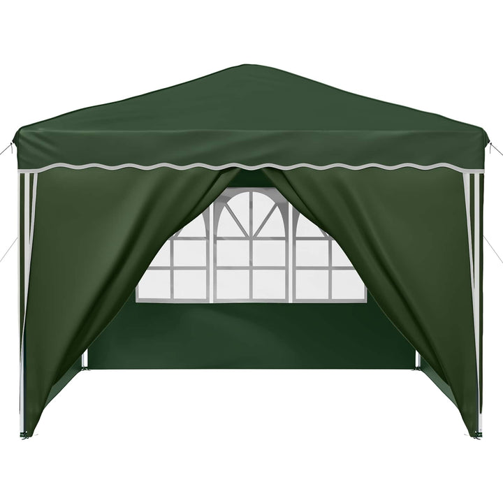 Pop-up Festtelt 288 x 288 x 245 cm Grøn Oxford stof