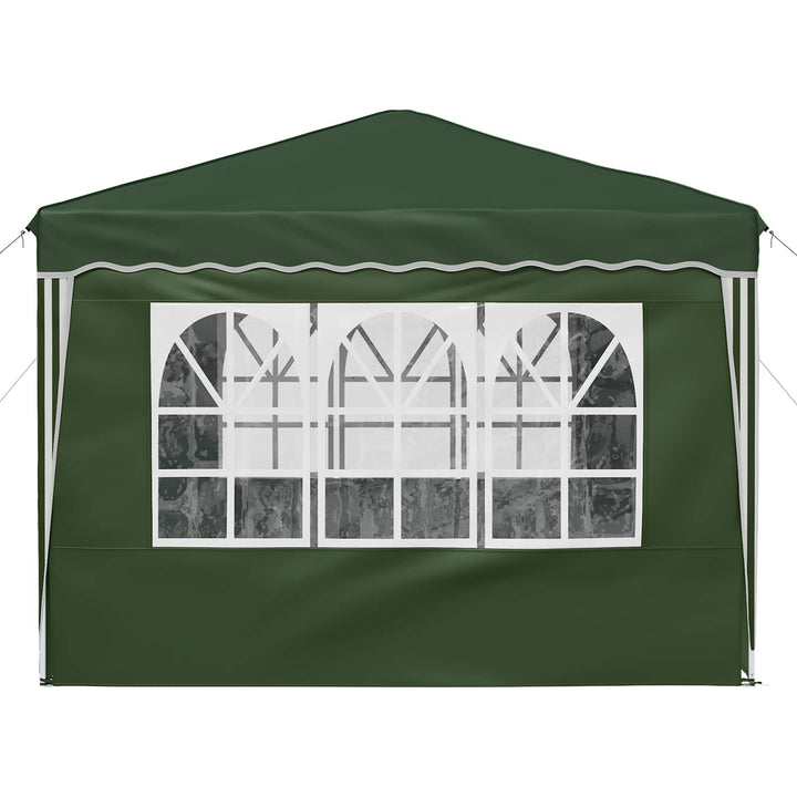 Pop-up Festtelt 288 x 288 x 245 cm Grøn Oxford stof