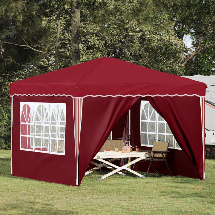 Pop-up Festtelt Bordeaux 288 x 288 x 245 cm Oxford stof
