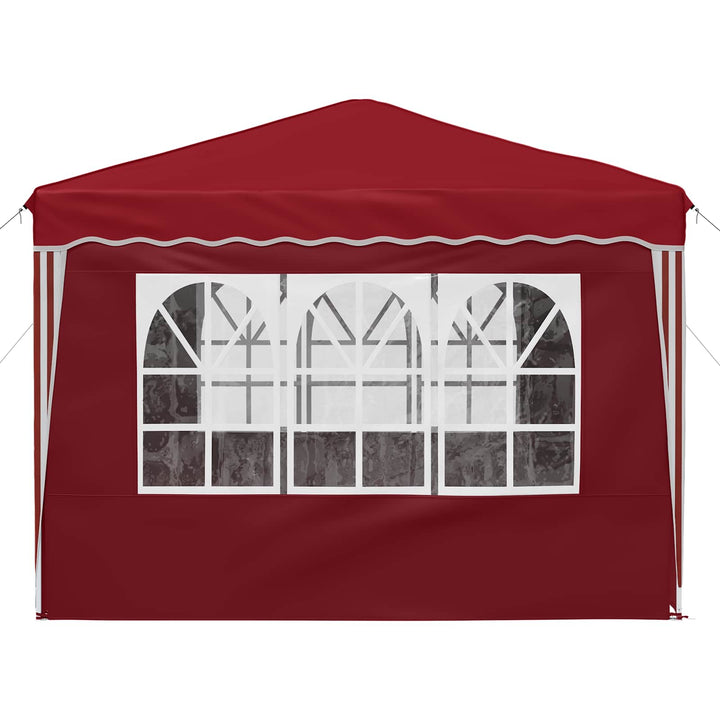 Pop-up Festtelt 288 x 288 x 245 cm Bordeaux Oxford stof