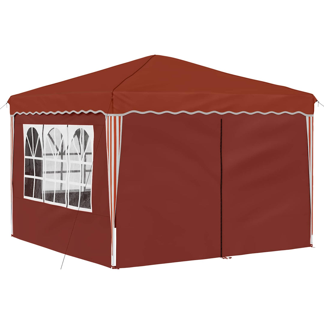 Pop-up Festtelt 288 x 288 x 245 cm Terrakotta Oxford stof