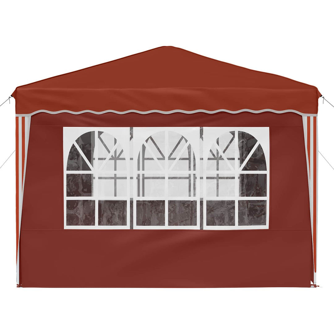 Pop-up Festtelt 288 x 288 x 245 cm Terrakotta Oxford stof