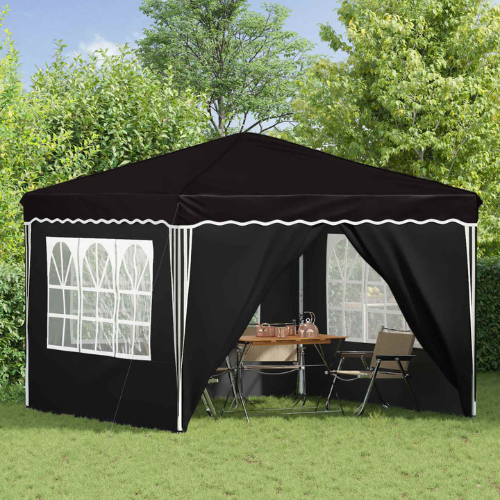 Pop-up Festtelt 288 x 288 x 245 cm Sort Oxford stof