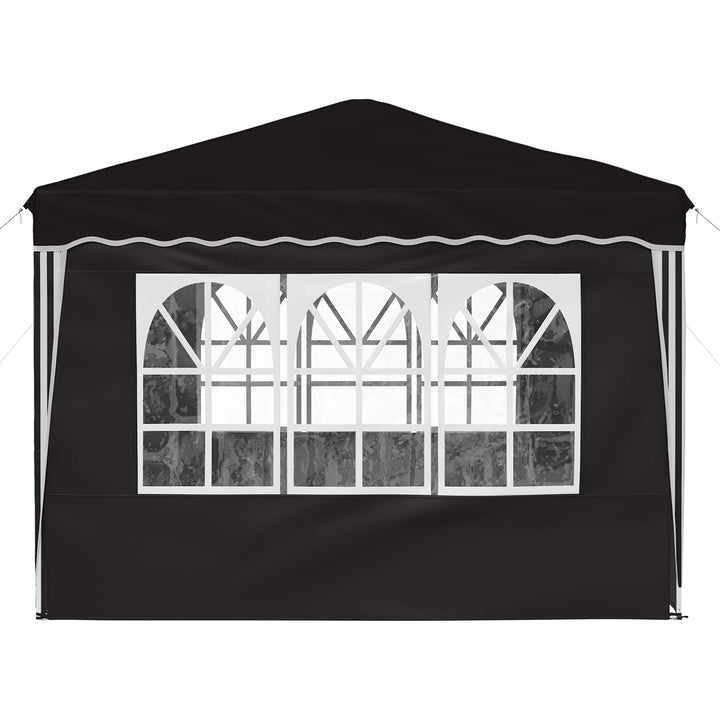 Pop-up Festtelt 288 x 288 x 245 cm Sort Oxford stof