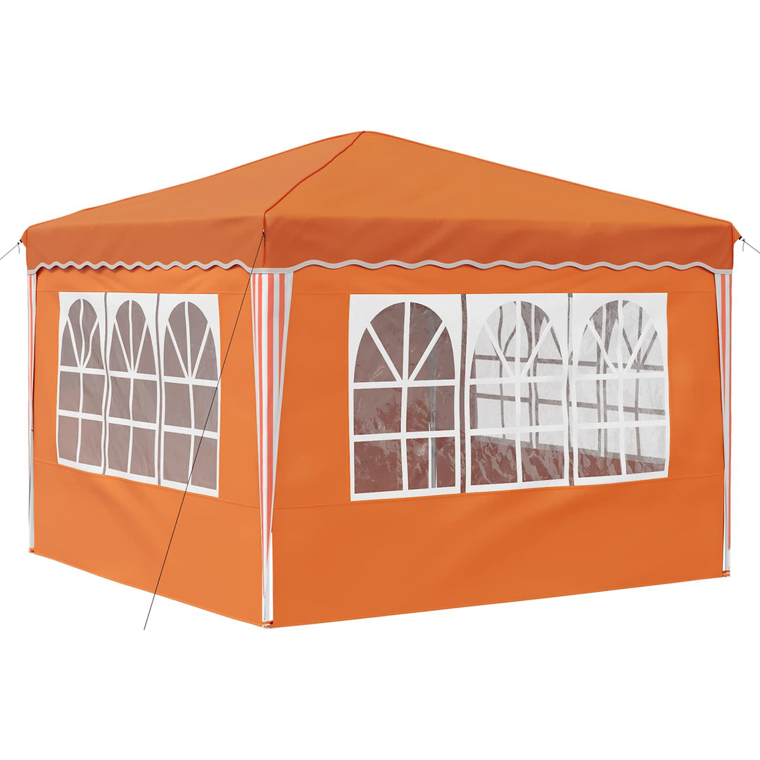 Pop-up Festtelt 288 x 288 x 245 cm Orange Oxford stof