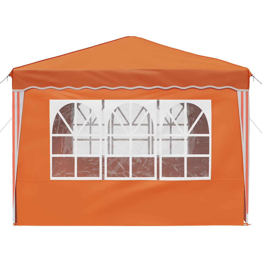 Pop-up Festtelt 288 x 288 x 245 cm Orange Oxford stof