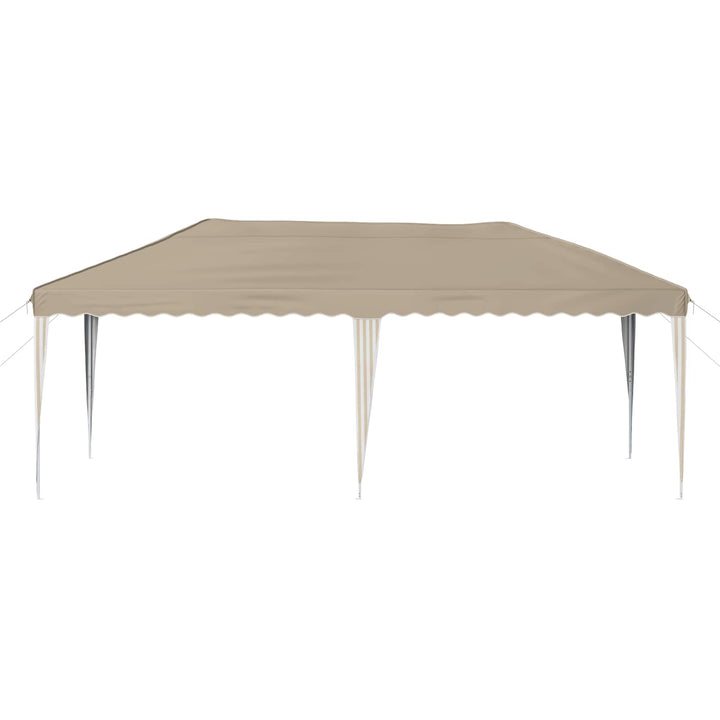 Pop-up Festtelt 575 x 290 x 245 cm Cremefarvet