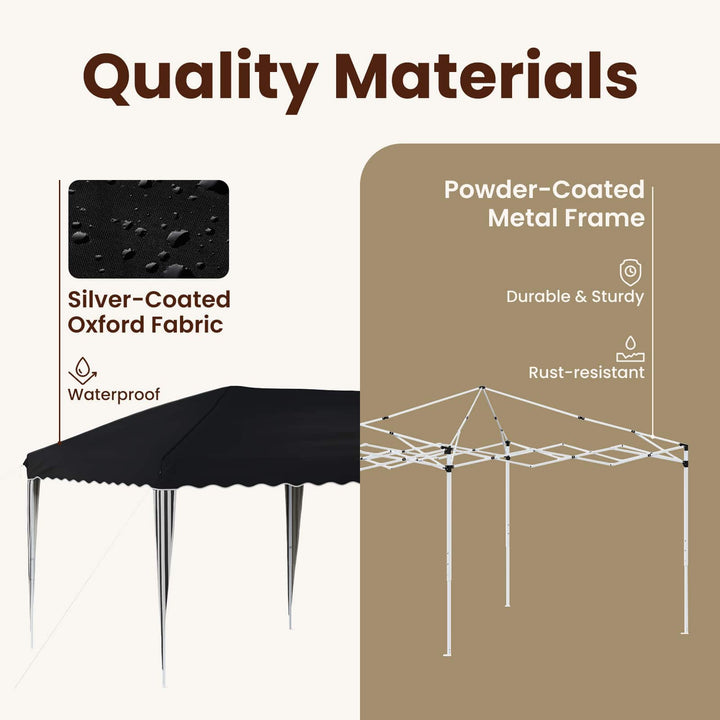 Pop-up Festtelt 575 x 290 x 245 cm Antracit