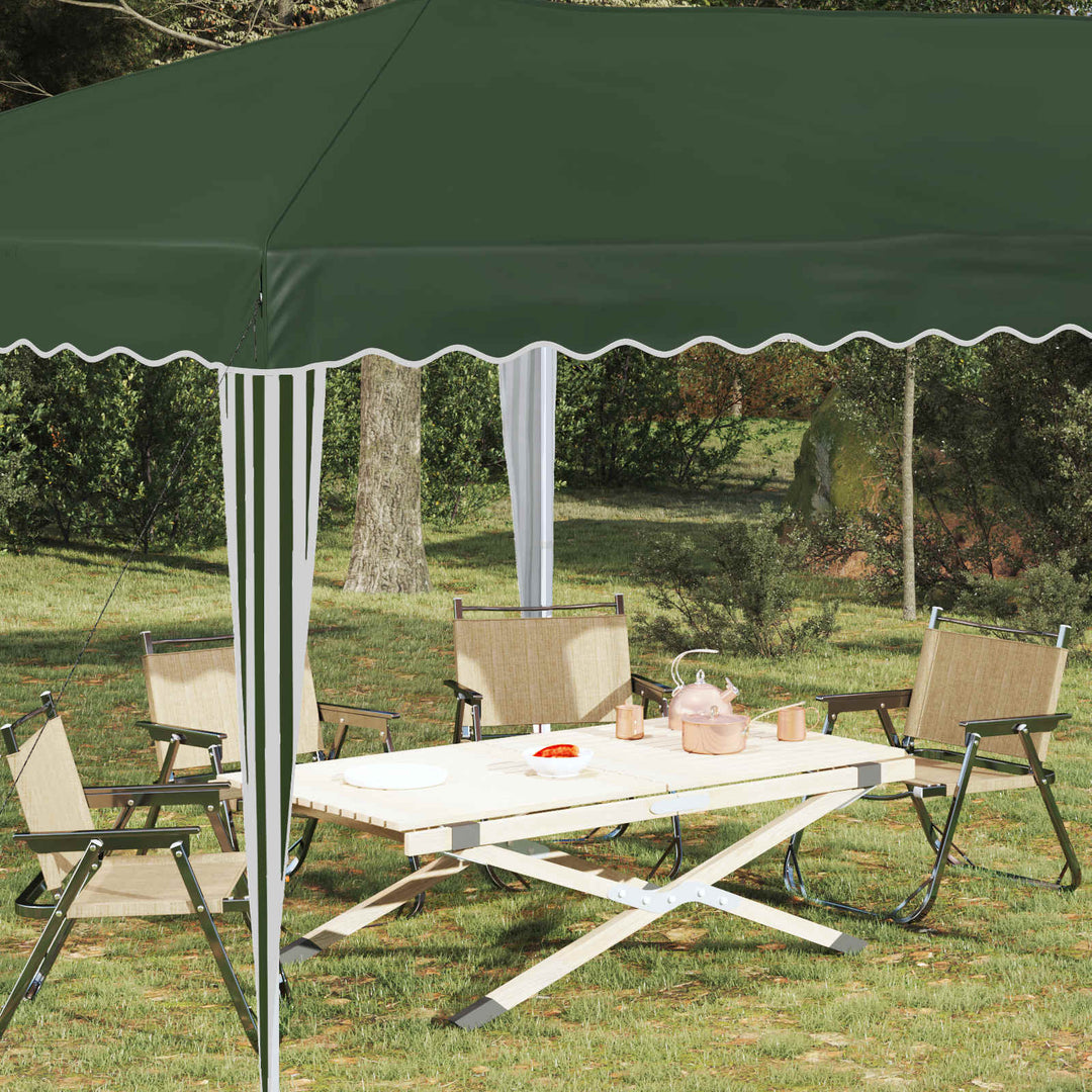 Pop-up Festtelt 575 x 290 x 245 cm Grøn