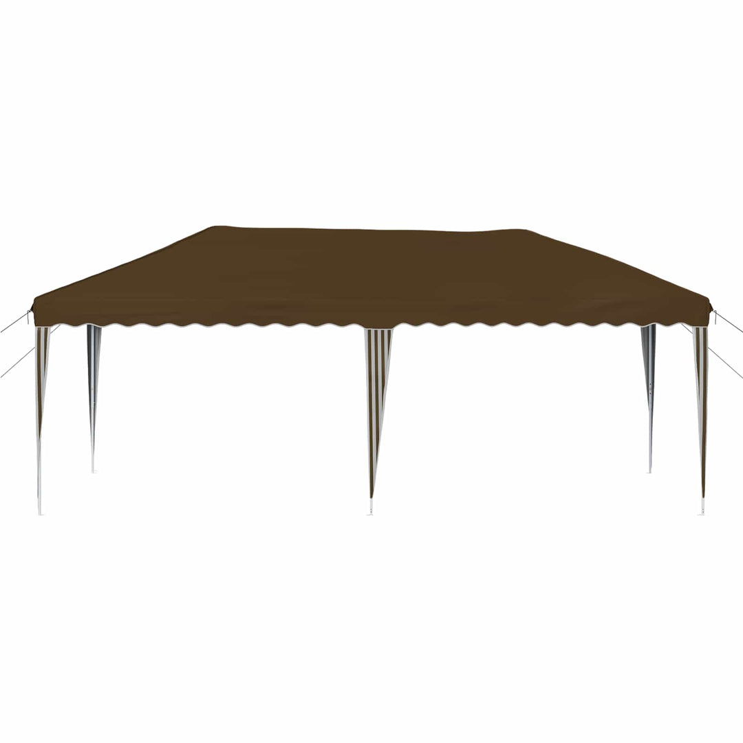 Pop-up Festtelt 575 x 290 x 245 cm Gråbrun