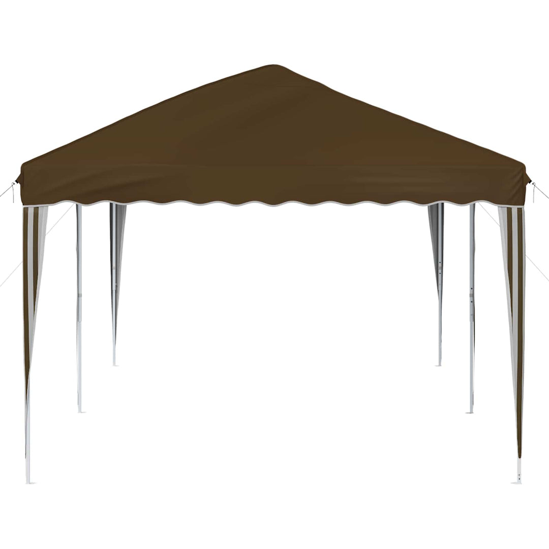 Pop-up Festtelt 575 x 290 x 245 cm Gråbrun