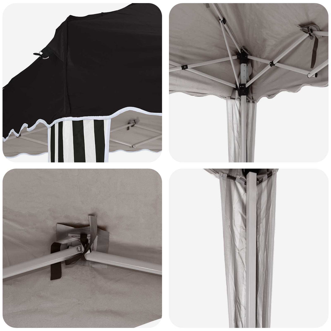 Pop-up Festtelt 575 x 290 x 245 cm Sort