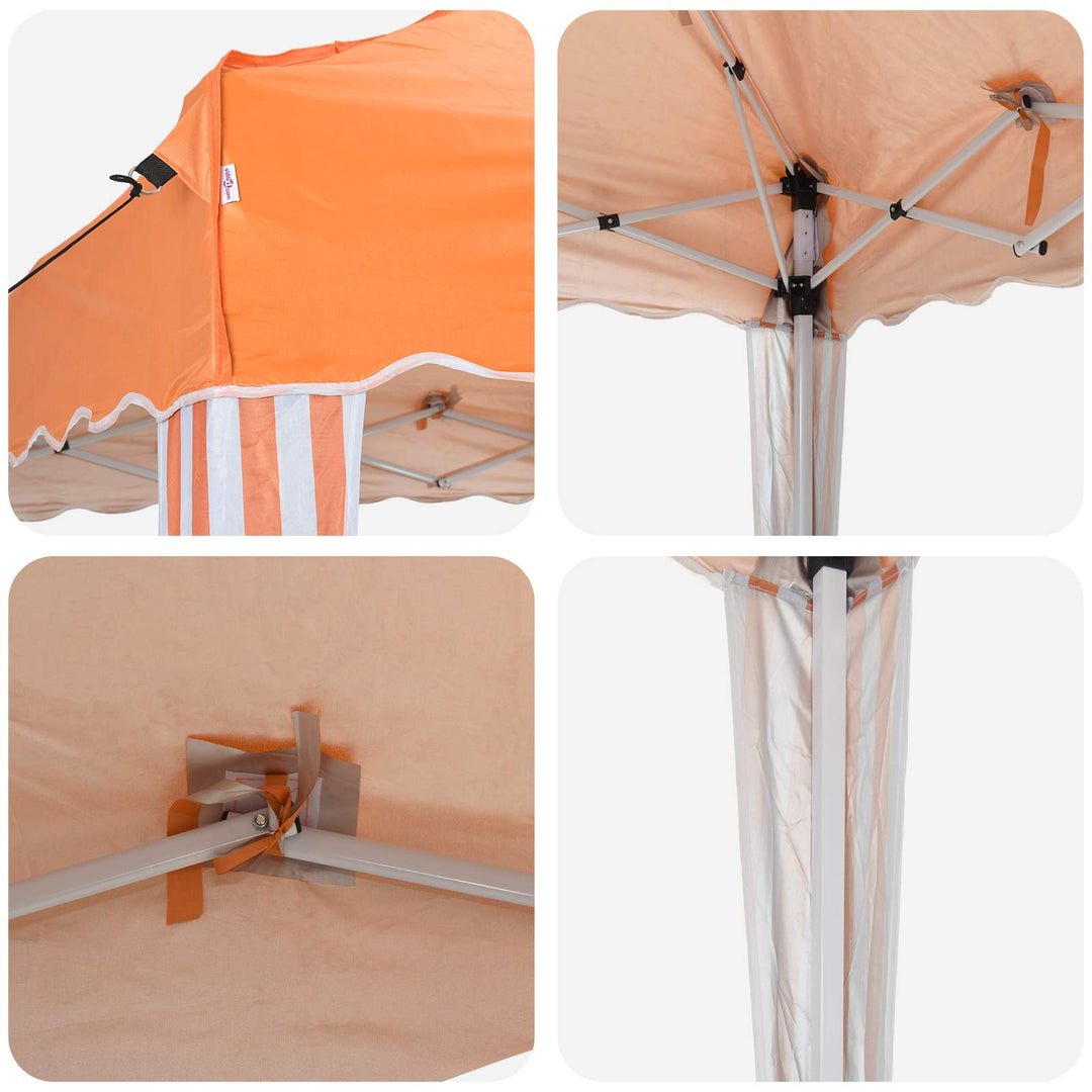 Pop-up Festtelt 575 x 290 x 245 cm Orange