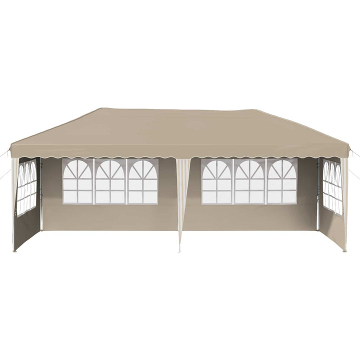 Pop-up Festtelt 575 x 289 x 245 cm Cremefarvet