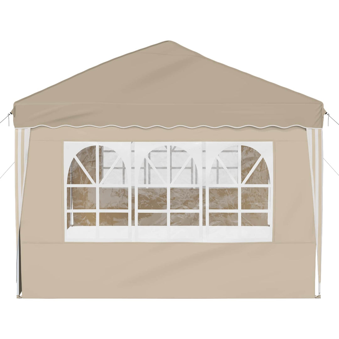 Pop-up Festtelt 575 x 289 x 245 cm Cremefarvet
