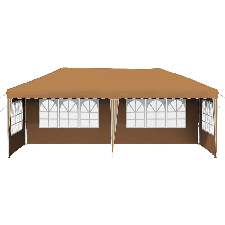 Pop-up Festtelt 575 x 289 x 245 cm Beige