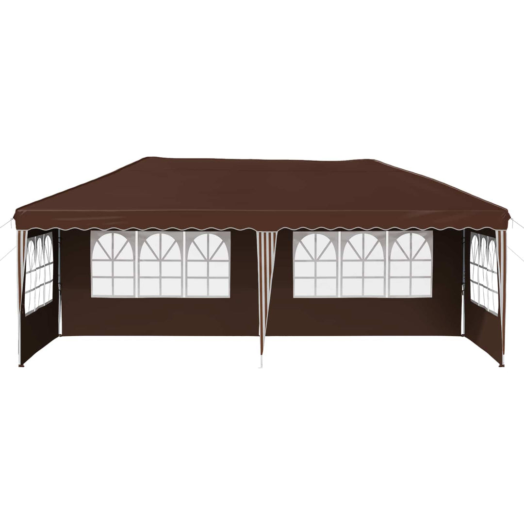 Pop-up Festtelt 575 x 289 x 245 cm Brun